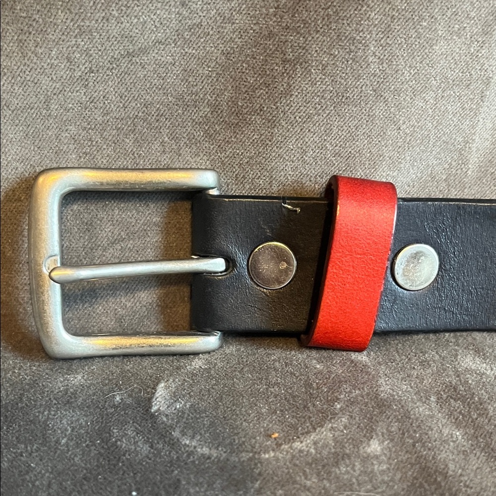 Stylish Navy and Red Men's Belt